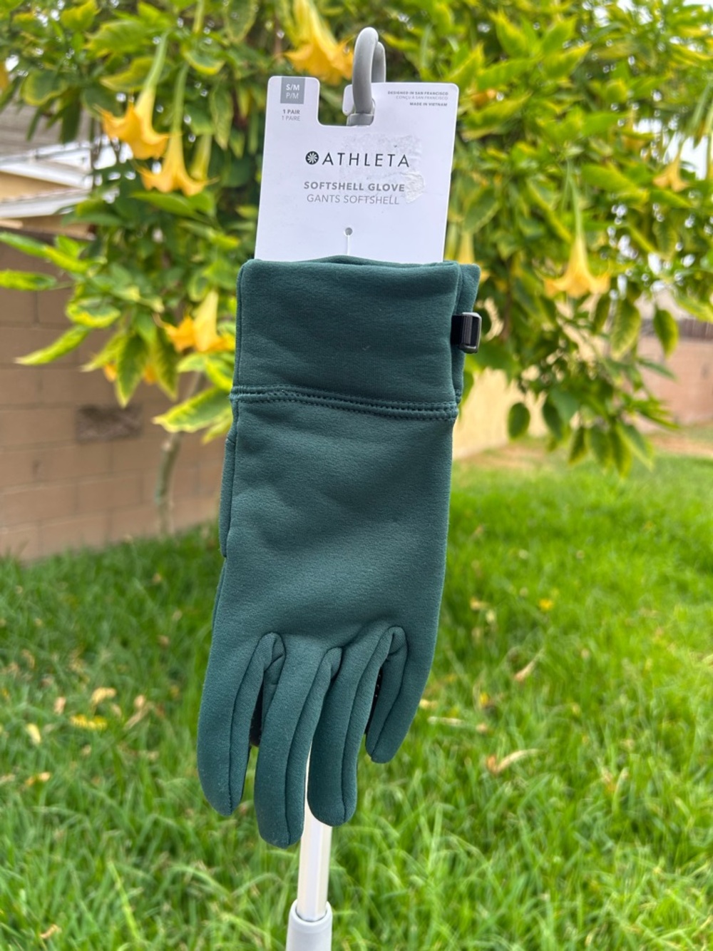 Athleta Women’s Softshell Gloves — Deep Green
